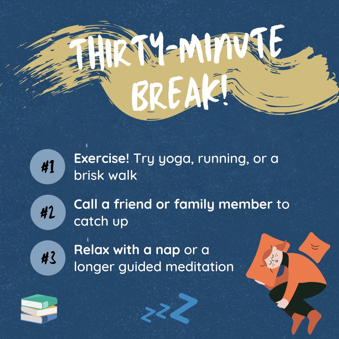 CheveningFCDO's tweet photo. Sure, you schedule in time for studying, but do you schedule in time to relax? Take a refreshing productivity bite-sized break with these ideas. https://t.co/qYyXxWufPa