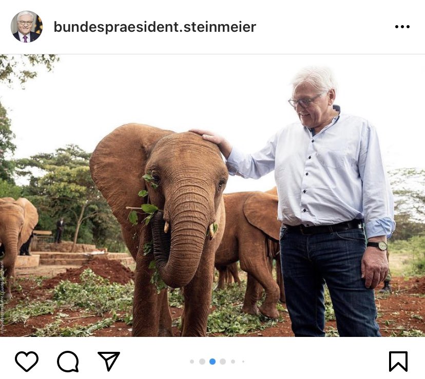 Man kann über Frank-Walter Steinmeier sagen, was man will, aber so ein 6 Meter großer Präsident verschafft uns wenigstens wieder Respekt im Ausland.