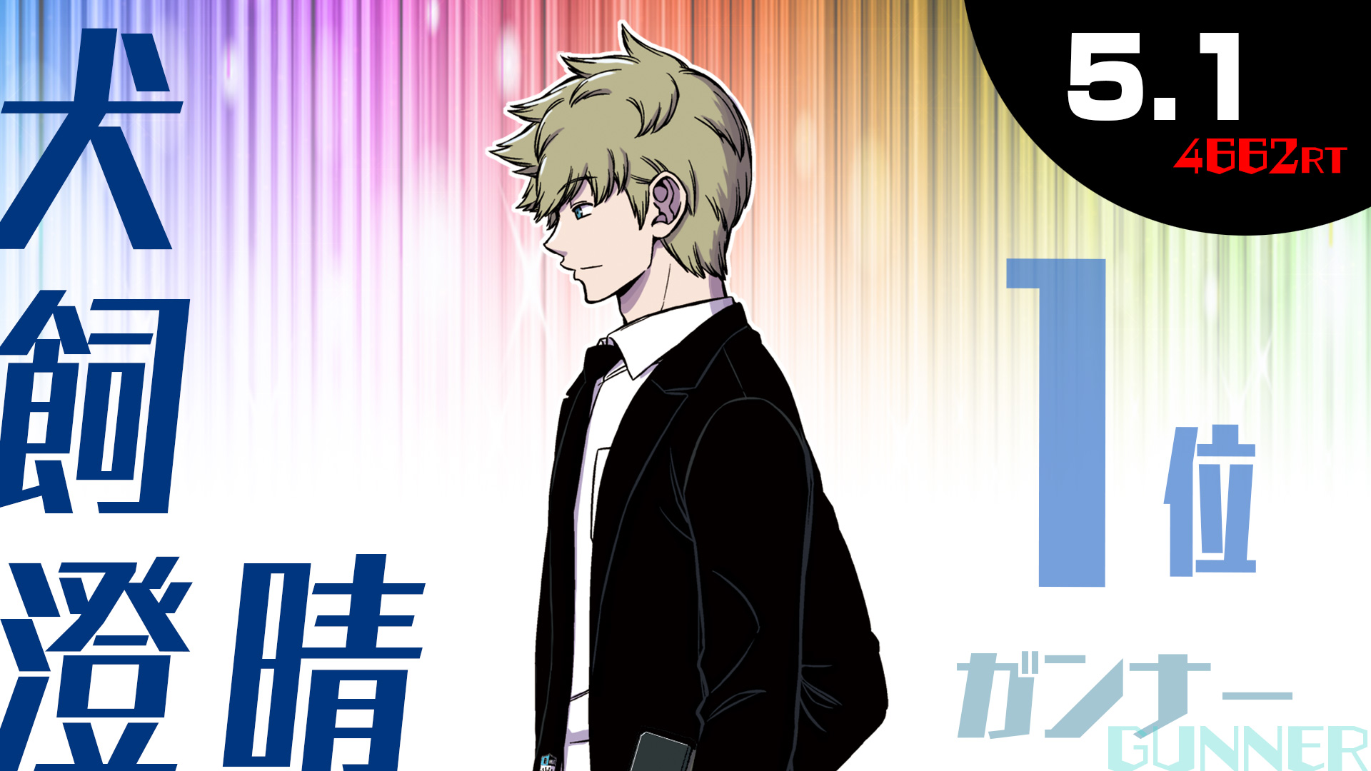 ワールドトリガー公式 誕生日rtランキング 続きまして ガンナー部門 の発表です 第3位は影浦隊 北添尋隊員 第2位は諏訪隊 諏訪洸太郎隊長 そして第1位には二宮隊の犬飼澄晴隊員が輝きました バランサーから特攻隊長まで チームに欠かせ ワールドトリガー公式 誕生日rtランキング 続きまして ガンナー部門 の発表です 第3位は影浦隊 北添尋隊員 第2位は諏訪隊 諏訪洸太郎隊長 そして第1位には二宮隊の犬飼澄晴隊員が輝きました バランサーから特攻隊長まで チームに欠かせ