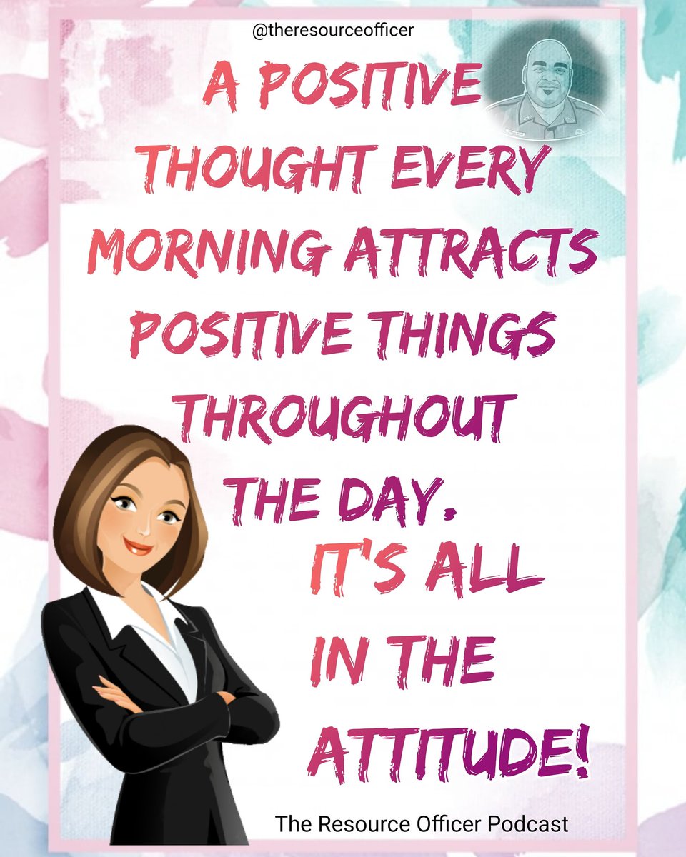 TheResourceOff1's tweet image. Good morning! It's a new day so before you leave the house this morning check your 'tude! Have a positive attitude and conquer the day! 
 #positivevibesonly #positivity #positiveaffirmations #positivethinking #positiveattitude #goodmorning #morningmotivation 
#theresourceofficer