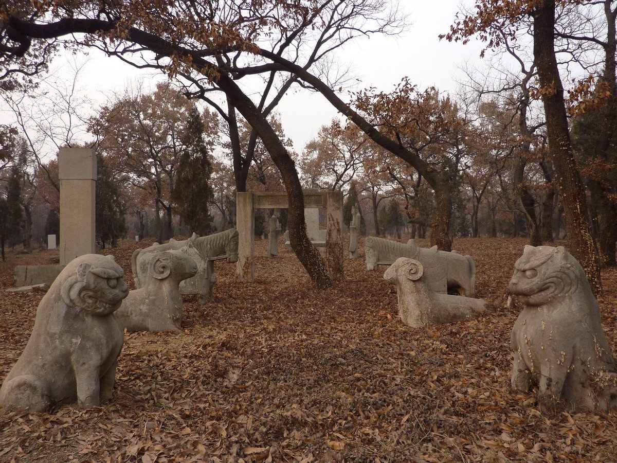 The Sacred Path is an ancient motif, going back to the Han Dynasty, and even being installed in family tombs predating the tradition. The progeny of Confucius even got some many centuries after the sage’s death. Here’s one of several in the family cemetery in Qufu.