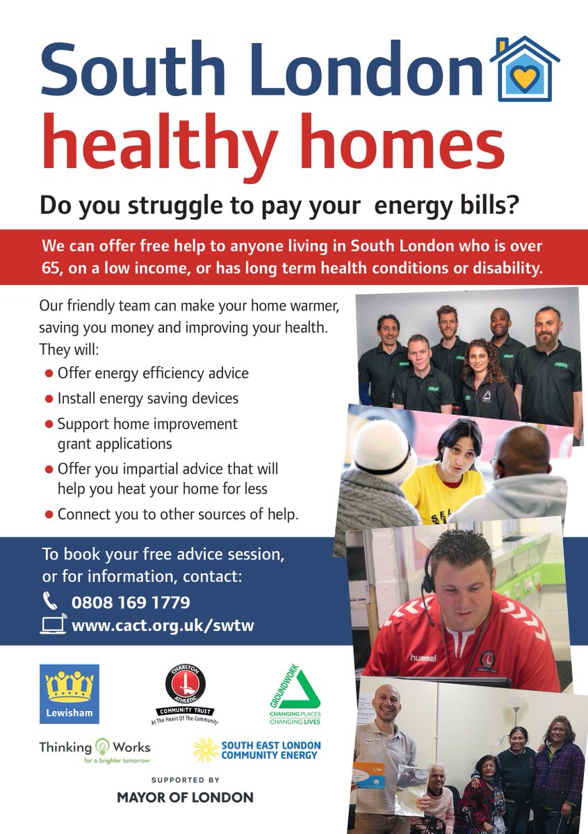 SELonCommEnergy's tweet photo. Do you know someone who may be struggling to cope with high #energybills and a #coldhome? Our FREE Telephone Energy Advice Service is here to help residents within #lewisham #bromley #greenwich #bexley & #southwark. Call 08081691779 to #savemoney and #keepwarm this #winter https://t.co/dyeUfKRIXJ