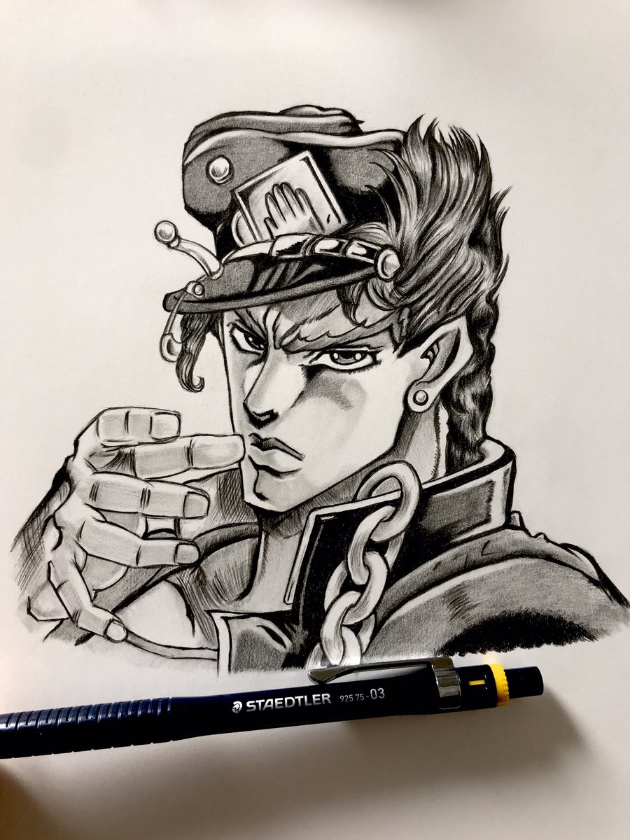 Swanky Haru 模写修行 インスタにコメントを貰ったので 承太郎を描きました そういえば1人もジョジョを描いていなかった やれやれだぜ オラオラオラオラ ジョジョの奇妙な冒険 空条承太郎 Jojo 荒木飛呂彦 シャーペン Staedtler Pencilart Swanky Haru 模写修行 インスタにコメントを貰ったので 承太郎を描きました そういえば1人もジョジョを描いていなかった やれやれだぜ オラオラオラオラ ジョジョの奇妙な冒険 空条承太郎 Jojo 荒木飛呂彦 シャーペン Staedtler Pencilart