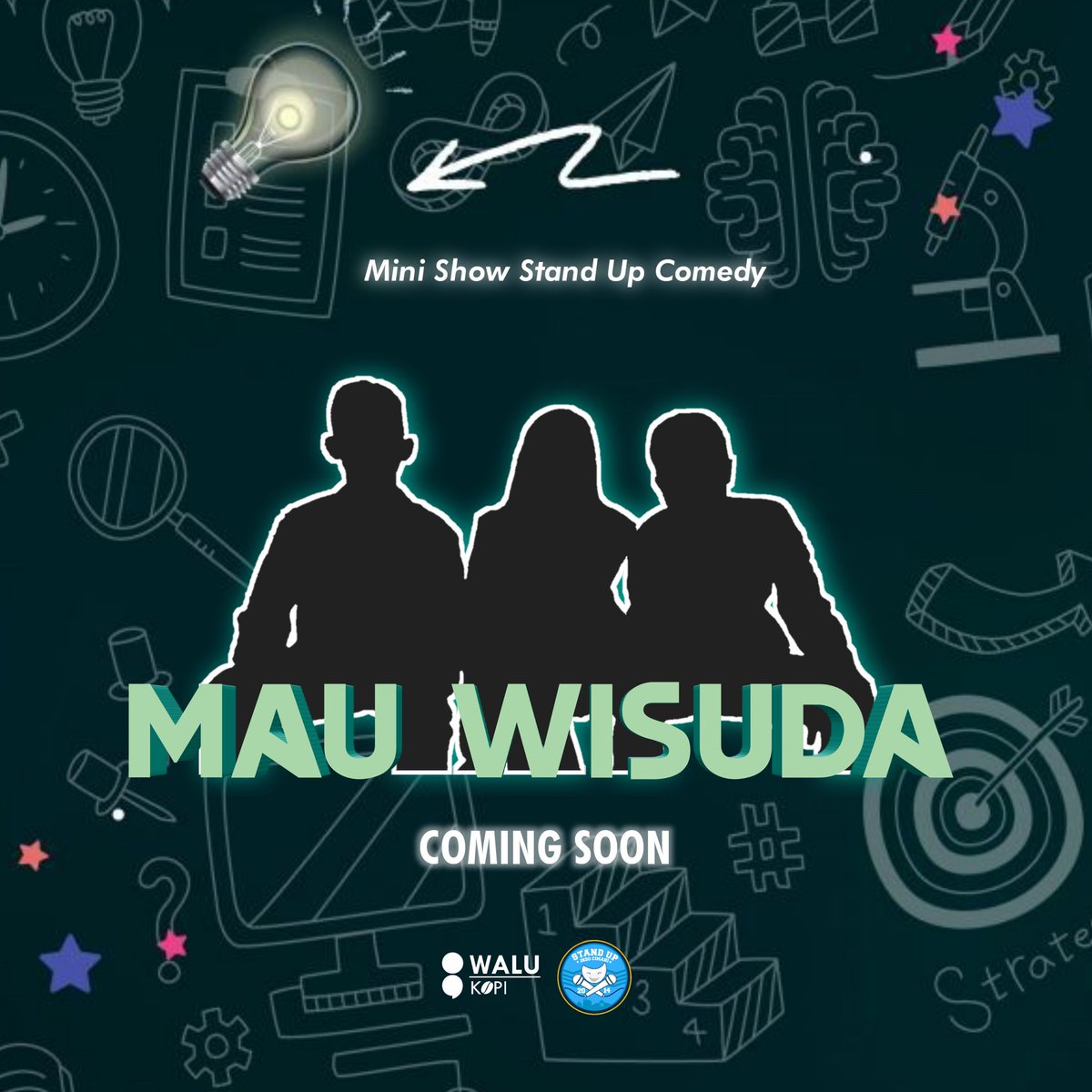 Eh ada Mini Show lagi. Kira - kira menurut kalian sapose line up nya. Akan segera di umum kan untuk 3 orang penampil yg masi misteri. Kali ini kita bekerjasama dengan @walukopi. Nama show MAU WISUDA karena line up yang entar bakal naik bukan lulusan Paket B. Tunggu aja yach