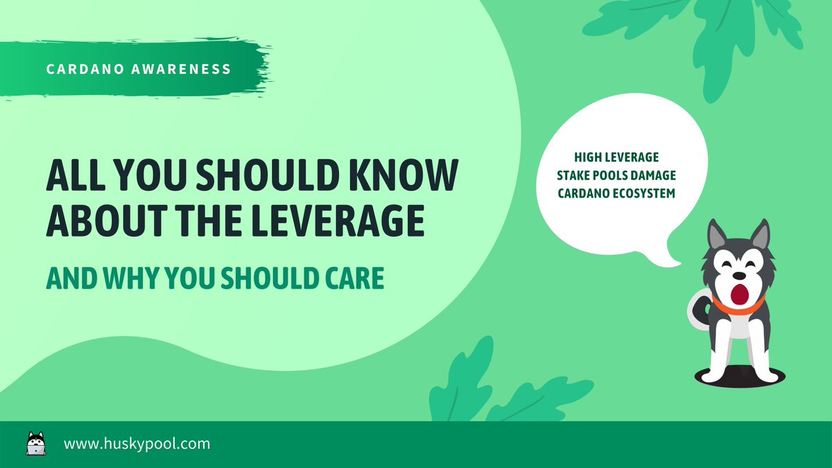 Our lovely delegators, important to know! Read what is leverage and why high leverage pools damage  #Cardano ecosystem. Thread 