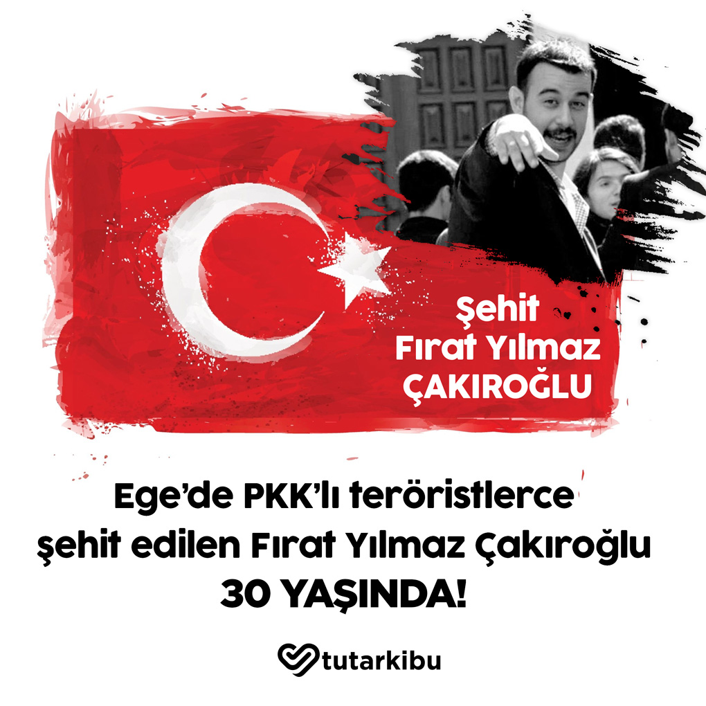 tutarkibu's tweet photo. 20 Şubat 2015'te Ege Üniversitesinde PKK'lı teröristlerce şehit edilen Fırat Yılmaz ÇAKIROĞLU'nu rahmet ve minnetle anıyoruz.
Fırat yaşasaydı bugün 30 yaşında olacaktı. Tarih öğretmeni olarak evlatlarımıza vatan sevgisini aşılayacaktı.
#Fırat30Yaşında #FıratYılmazÇakıroğlu https://t.co/X7kFjLkOou