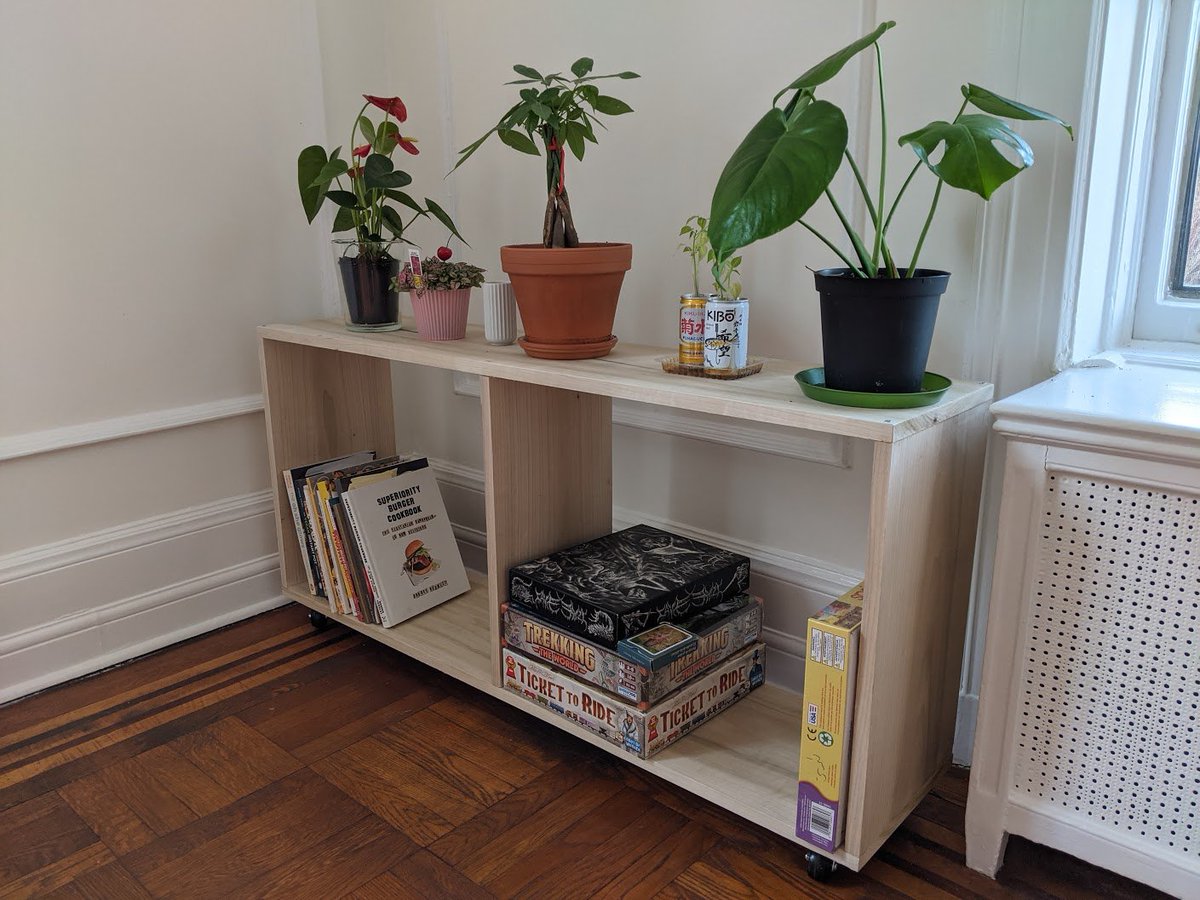 I have 0 woodworking knowledge although I did make this plant hutch (this year) and this lite brite coffee table (c. 2006)