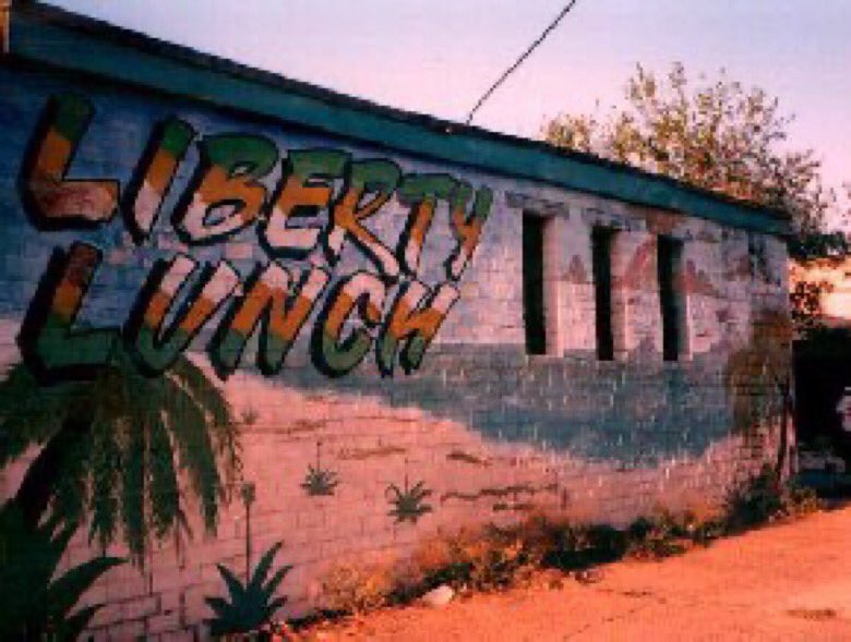 The now defunct Liberty lunch or “The Lunch“was a venue that went through several transformations. It started out with a dirt floor with no roof abd played host to a regular Tuesday reggae band and several comedy acts. Over time it went through several renovations.