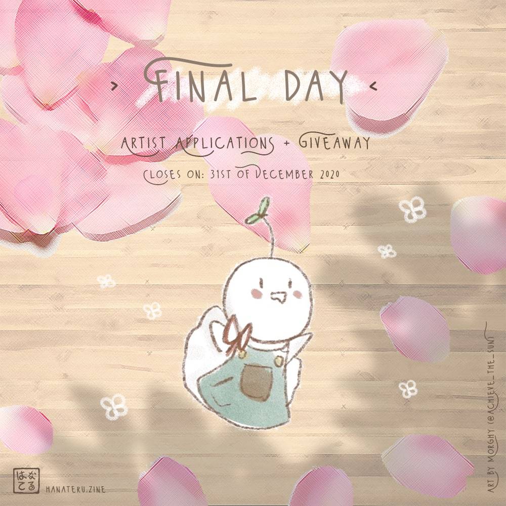 hanateru_zine's tweet photo. FINAL DAY!

Last day to get your artist applications in as our giveaway! Be part of our team and let's make Mafuteru's cuteness be known!

For more information check the link in our bio!

Mafuteru Drawing: @achieve_the_sun

#mafuteru #mafumafu #zine #utaite #flower #giveaway https://t.co/8vFN5KJggK