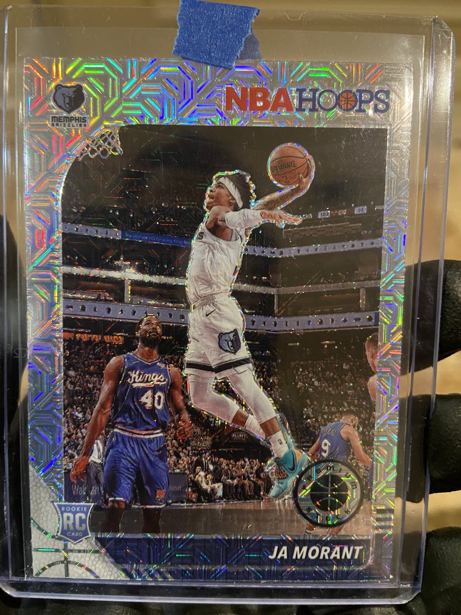 NBApackman's tweet photo. Just opened this sweet Ja Morant in a Nba hoops blaster! ❤️ https://t.co/D74O1gW70j