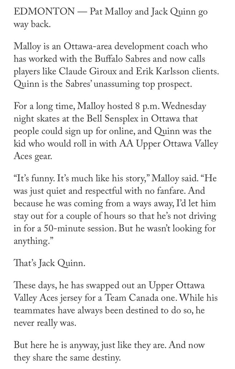 scottcwheeler's tweet photo. “He could really take off.”

How #LetsGoBuffalo prospect Jack Quinn transformed his game, and his destiny: https://t.co/5uBovAnqs8 https://t.co/tc8rqUP5OO