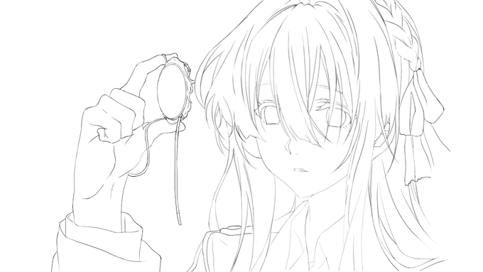 原点回帰で1話目のヴァイオレット描いてる
よく考えると1話目のヴァイオレット今まで1枚しか描いてなかった

#ヴァイオレット・エヴァーガーデン  
#ヴァイオレット   
#京アニ 
#京都アニメーション 
#模写 
#下書き 