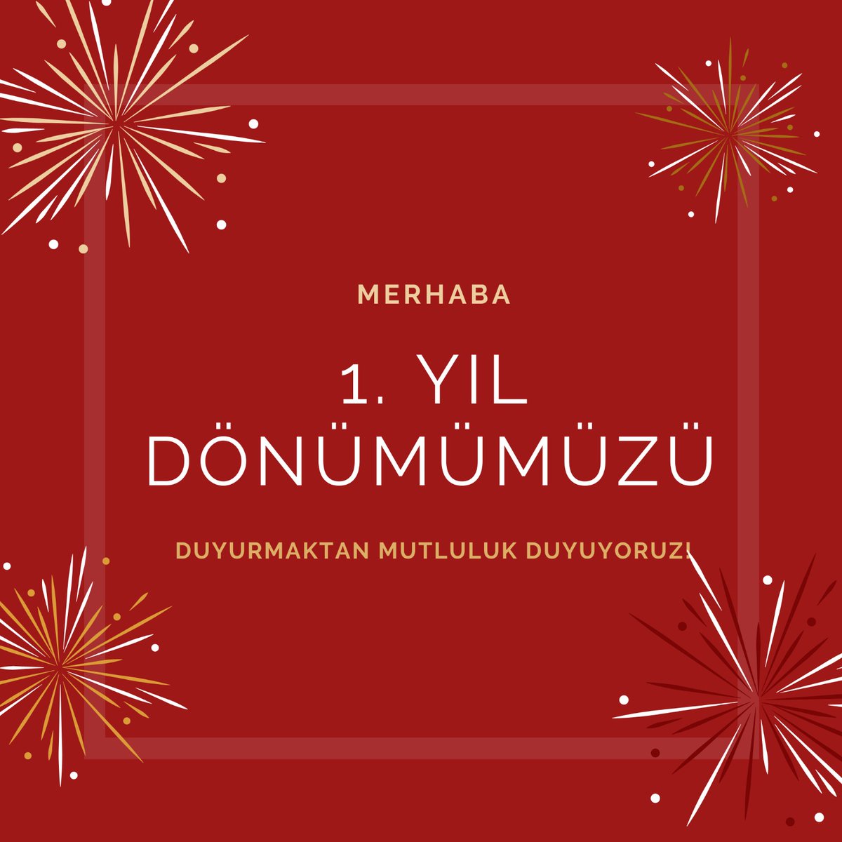 Asbuhdgt's tweet photo. ASBU HDGT ailesi 1. yılınıını kutluyor 🥳🥳  Yeni yılda sizleri de aramızda görmekten mutluluk duyarız...
 #HappyAnniversary https://t.co/o9wYxP9VYz