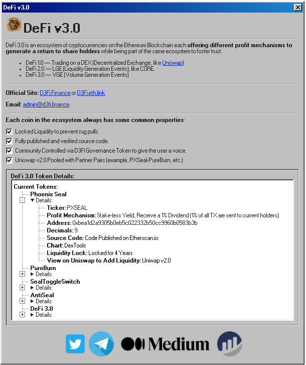 DeFi3dot0's tweet photo. Website Update to Build 12/29/2020:
https://t.co/7QQtG4VtLn https://t.co/2iLcWy2yRu