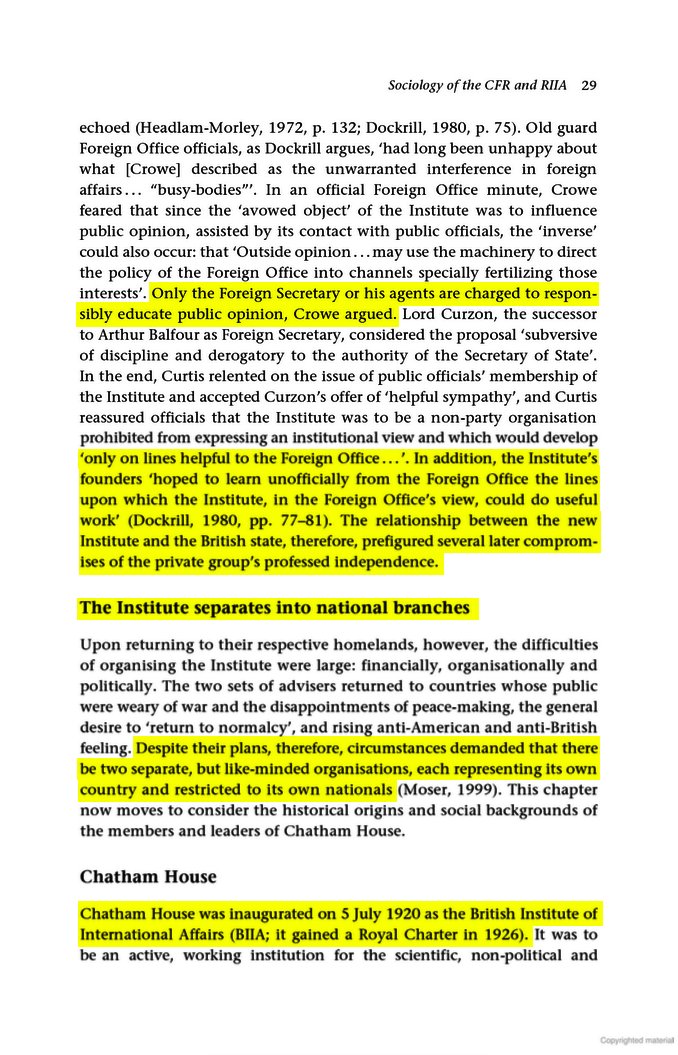 18 of 37On May 30, 1919, the Anglo-American Institute of International Affairs (AAIIA) was formed, with branches in NY and London.Anti-British feeling surged in America, as many blamed Britain for dragging us into war.The London and NY branches decided to separate in 1920.