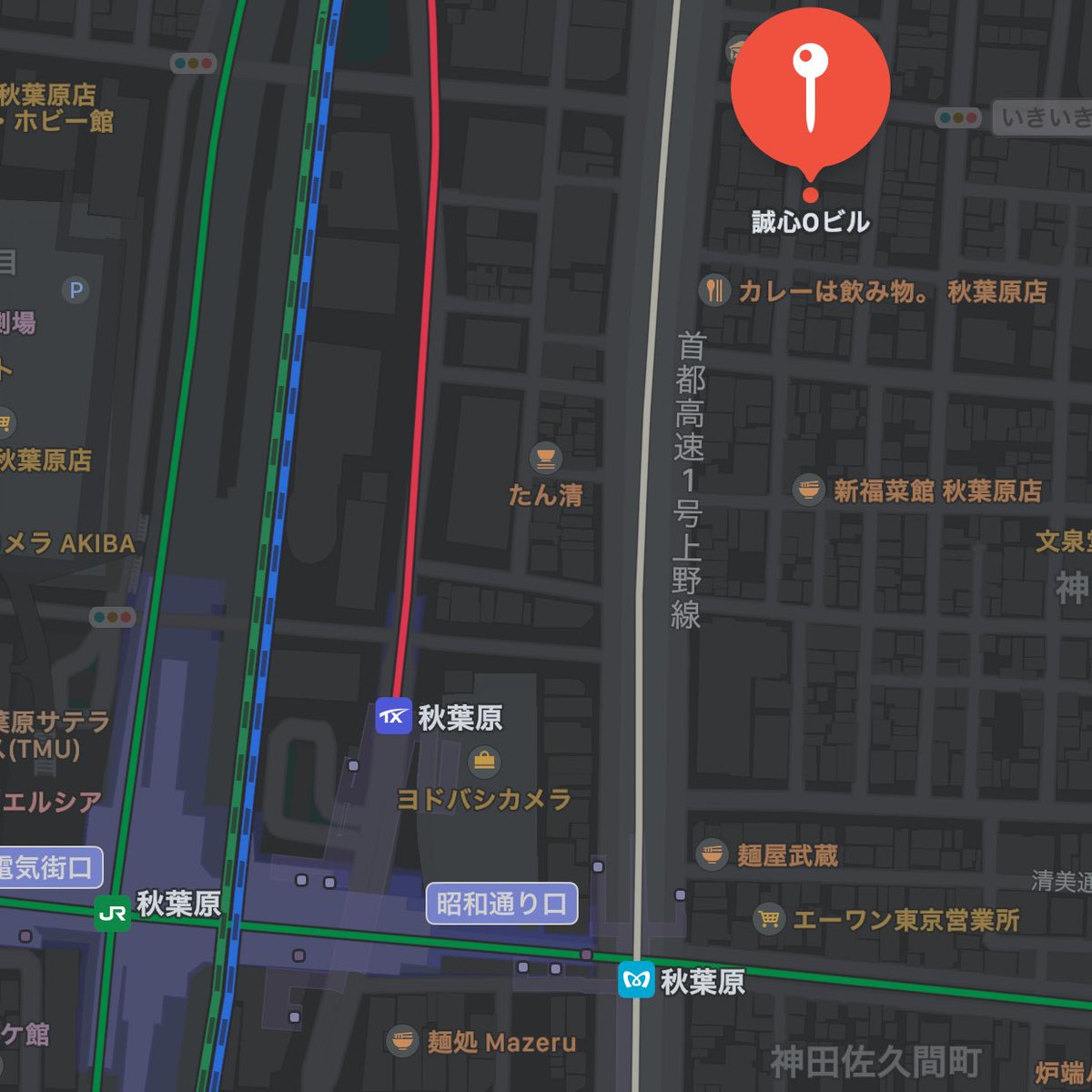 LgmMofficial's tweet photo. LGMMの会場までの地図です。
誠心Oビルの3階へお越しください！
最寄駅は秋葉原駅となります😊

※階段を登る際は頭上に気をつけてください。階段左に出っ張りがあり、頭をぶつける恐れがあります🥺 https://t.co/0TxdrkQaV8