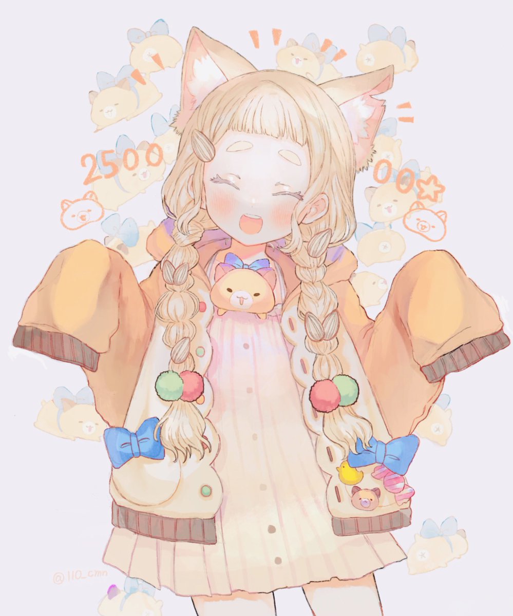 「ちまちゃん🐹✨25万人おめでとうございます〜
#描いてみまちた 」|11▽のイラスト