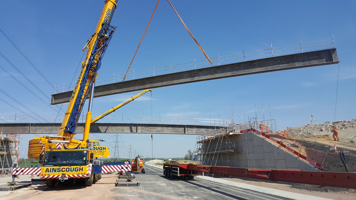 Building online overbridges lends itself to beam & slab decks. The walls can be built either side of the road/rail, and the beams installed on night closures. The deck is then cast and the bridge is structurally sealed.