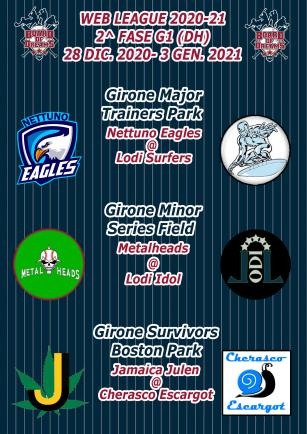 WebLeagueBoD's tweet photo. Chiudiamo il 2020 con una grande serata di Web League! Tutti in campo per la prima giornata della seconda fase.
Per il Girone Major Eagles-Surfers
Per il Girone Minor Metalheads-Idol
Per il Girone Survivor Jamaica Julen-Escargot
Dalle ore 21,00 su Vassal
#TableBaseball https://t.co/E233tx6wBl