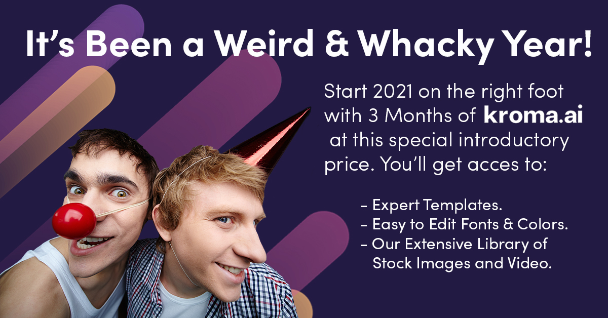 We all know how we’ve spent the year – at home – under the cloud of the coronavirus. But have we thought about how many weird things happened this year?!

Check out our "WEIRD &amp; WHACKY YEAR" Blog  to learn more 👉 buff.ly/3aPTdFh
#PresentationMatters #templates
