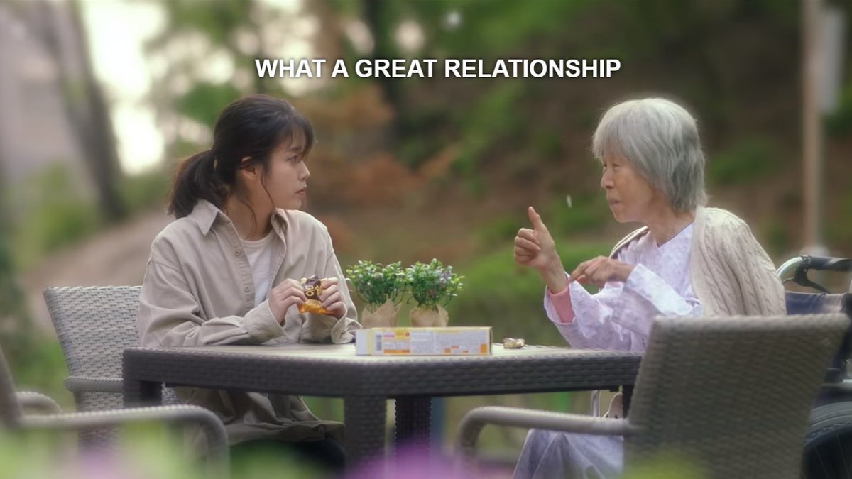 “What a wonderful relationship you have with him. And so precious, too. If you think about it, each and every interpersonal relationship is quite fascinating and precious. You must repay them. Live a happy life. That’s how you can repay the people in your life.” 