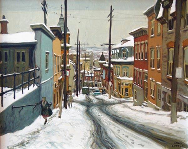 John Little. Rue Ste Geneviève, Québec. 1968