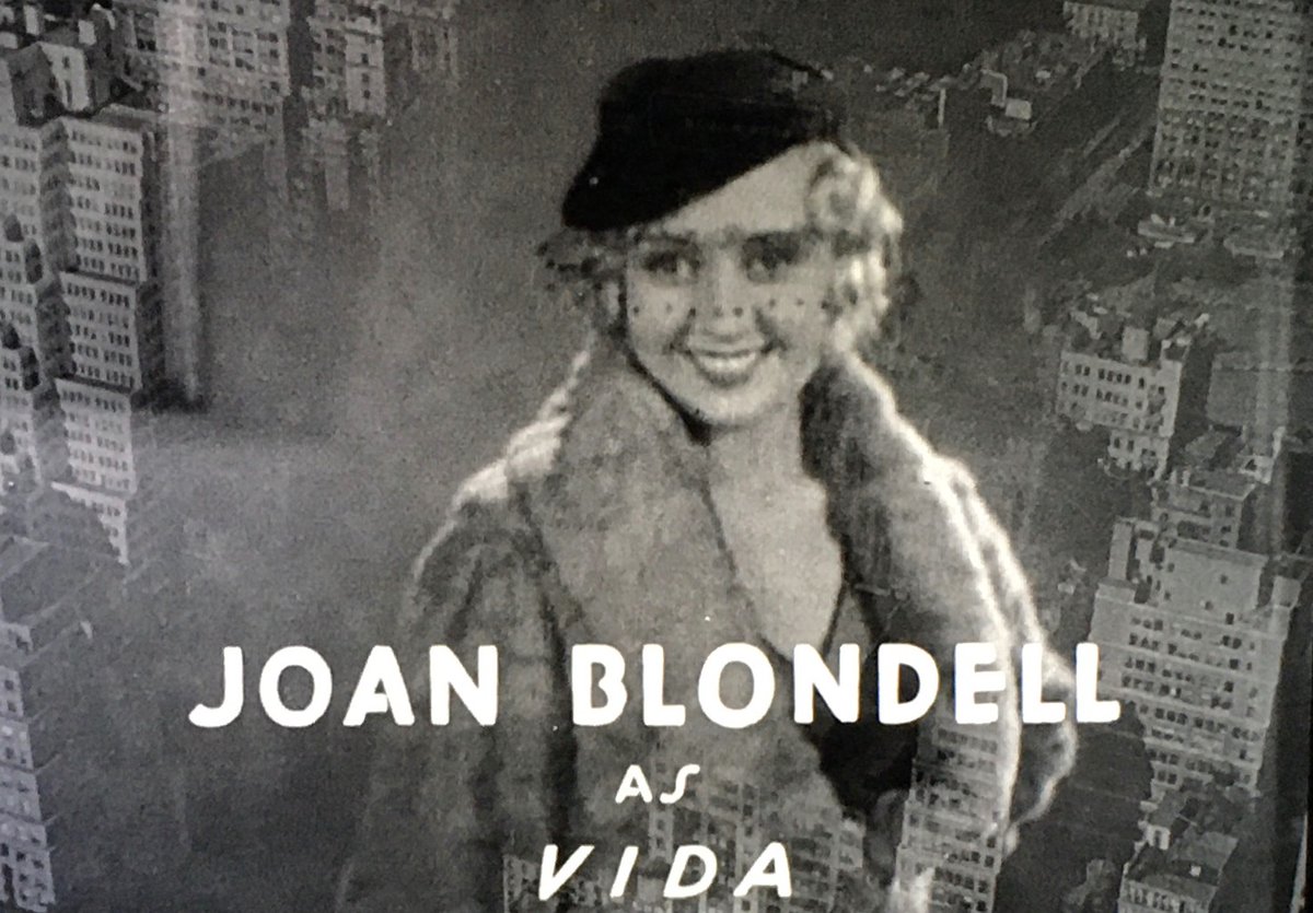 8. BIG CITY BLUES (1932). The opening credits of Mervyn LeRoy's knockout present her as a muse or demiurge materializing out of the very noise and music of the city, as modern and indomitable as a skyscraper: Who better to embody the precode metropolis than Joan Blondell?