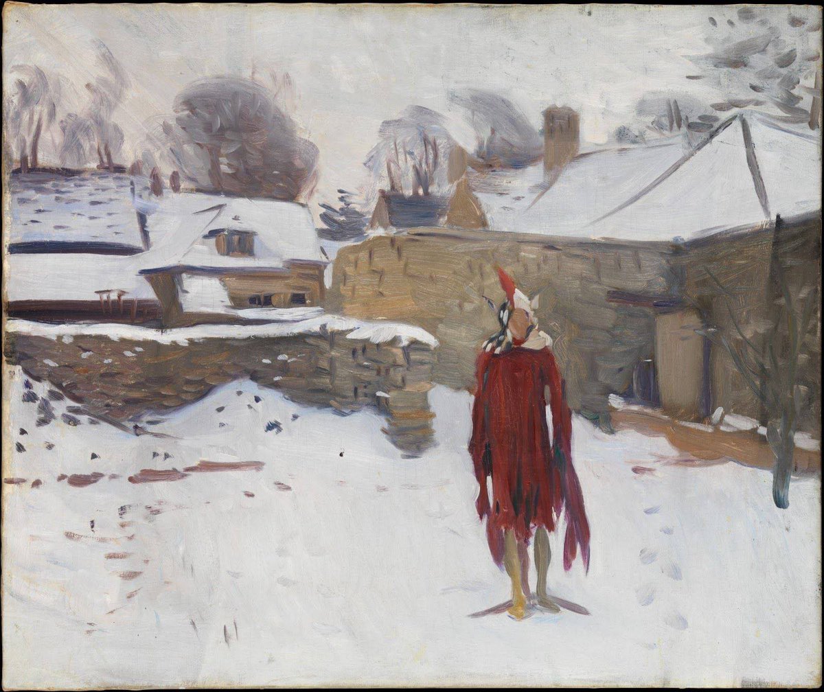 John Singer Sargent, Mannequin in the Snow, ca. 1891-93, oil on canvas.
