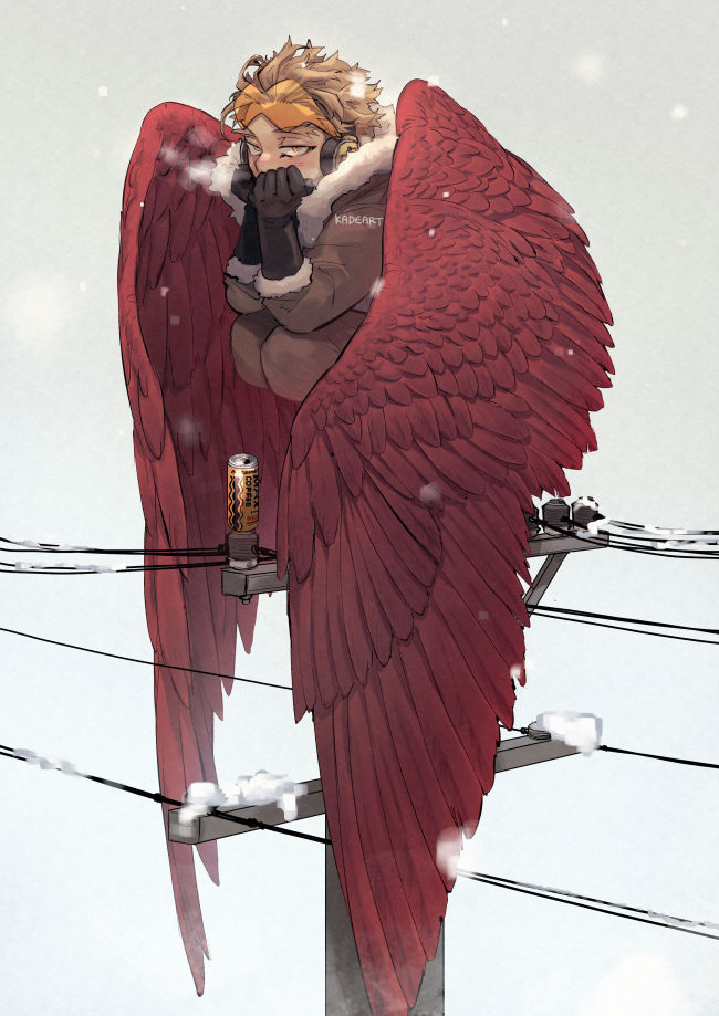 ホークス(ヒロアカ) 「#งานที่ชอบที่สุดปี2020 ใครมันจะบ้าวาดแต่」|Kadeart 🍄のイラスト