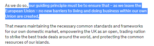 In particular, I'd highlight this commitment on Northern Ireland. Boris literally threw this principle out of the window.