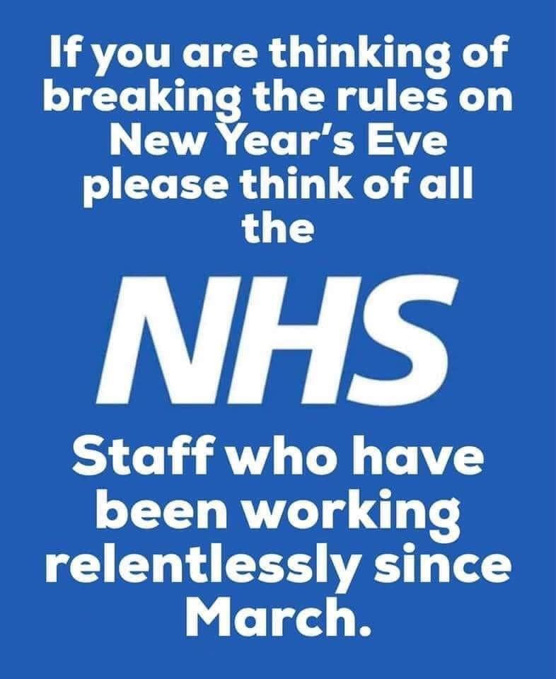 Afternoon tweeps start with a simple message today.Reason being I have a family member a senior nurse today unwell with Covid19 having worked all Christmas helping others. RT this please 💙💙🙏🙏