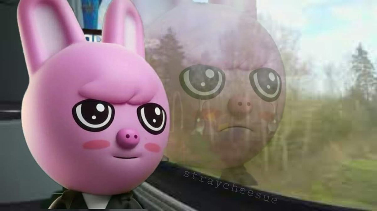 an entire thread of every dweakki pabbit meme I’ve found - because I can’t believe this is what Changbins skzoo character has turned into..