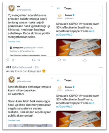 15.Jika melihat proses uji coba klinik dari Pfizer hingga klaim Efficacy Ratenya 95%, sungguh wajar jika ada kekhawatiran  @PartaiSocmed terhadap klaim hasil uji coba Sinovac di Brazil dg Efficacy Rate sebesar >50%.