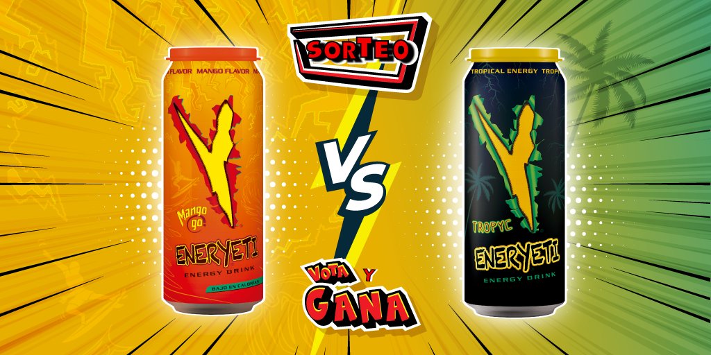 Eneryeti_es's tweet photo. #SORTEO
🚨Esta semana pelean por ser el Mango GO! y Tropyc.
➡ PARA PARTICIPAR:
⚡ Síguenos
⚡ RT con tu elección: #MANGOGO o #TROPYC+ el hashtag #LaBatallaDelRayo
⚡ Menciona a 2 amig@s
👁🗨Todo en un mismo comentario
Que empiece la lucha por ser el mejor!🥊
⬇ VOTA AQUÍ ⬇ https://t.co/3Fn2qZXeQD