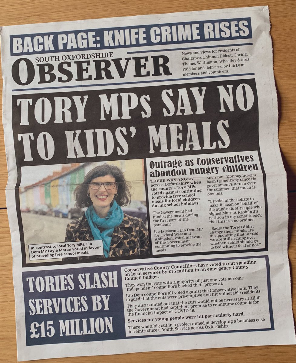I received this through the letterbox. I though political propaganda masquerading as a newspaper to deceive readers had stopped. @TheOxfordMail @LibDemsOxon @Davi_Lynch @SOxontories theguardian.com/politics/2019/…