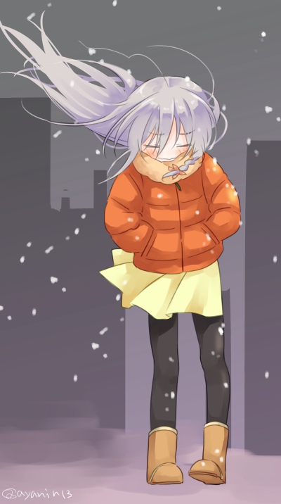 星輝子 「吹雪だ～! 」|ちぎょ🐟のイラスト