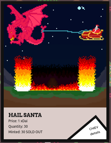 the RaidGuild Hail Santa is SOLDOUT