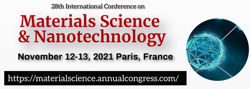 Materials_2K19's tweet photo. We are happy to inform you that the International Conference on Materials Science and Nanotechnology is going to be held on Nov 12-13, 2021 at Paris, France. 

Publish your research articles in our high Impact factor Journal with 40% discount on your publication fee.
#Materials https://t.co/PnCinfzB5L