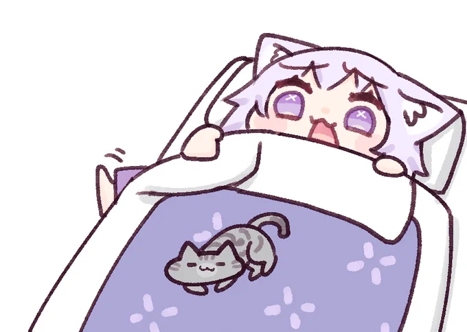 てまにゃんお誕生日おめでと～!???(再掲)
#てまにゃん生誕祭 #生おかゆ #絵かゆ 