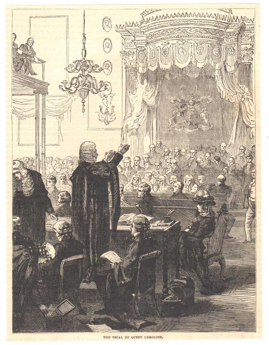 (2) The King was particularly unpopular at the time, not only because of his extravagance and self-indulgence, but also because of his attempt to divorce his wife, Queen Caroline. Many of those who opposed the King and his government took up the cause of the injured Queen.
