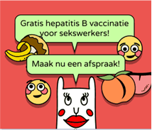 sekswerk_info's tweet photo. Laat je in 2021 GRATIS vaccineren tegen #hepatitisB! Drie prikken in je arm en je bent beschermd. https://t.co/14nDkUPPqT 
#sekswerkiswerk #prostitutie #hepBvaccinatie #staysafe https://t.co/lQqEHviAR5