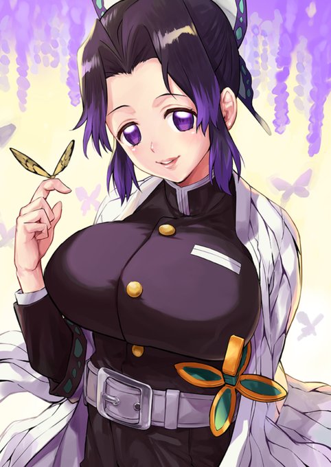 ぼーかん🔞@9/17ルナ先生R7巻、外れ職アイテムマスター全3巻発売中さんがTwitterに投稿した胡蝶しのぶ(鬼滅の刃)のイラスト。