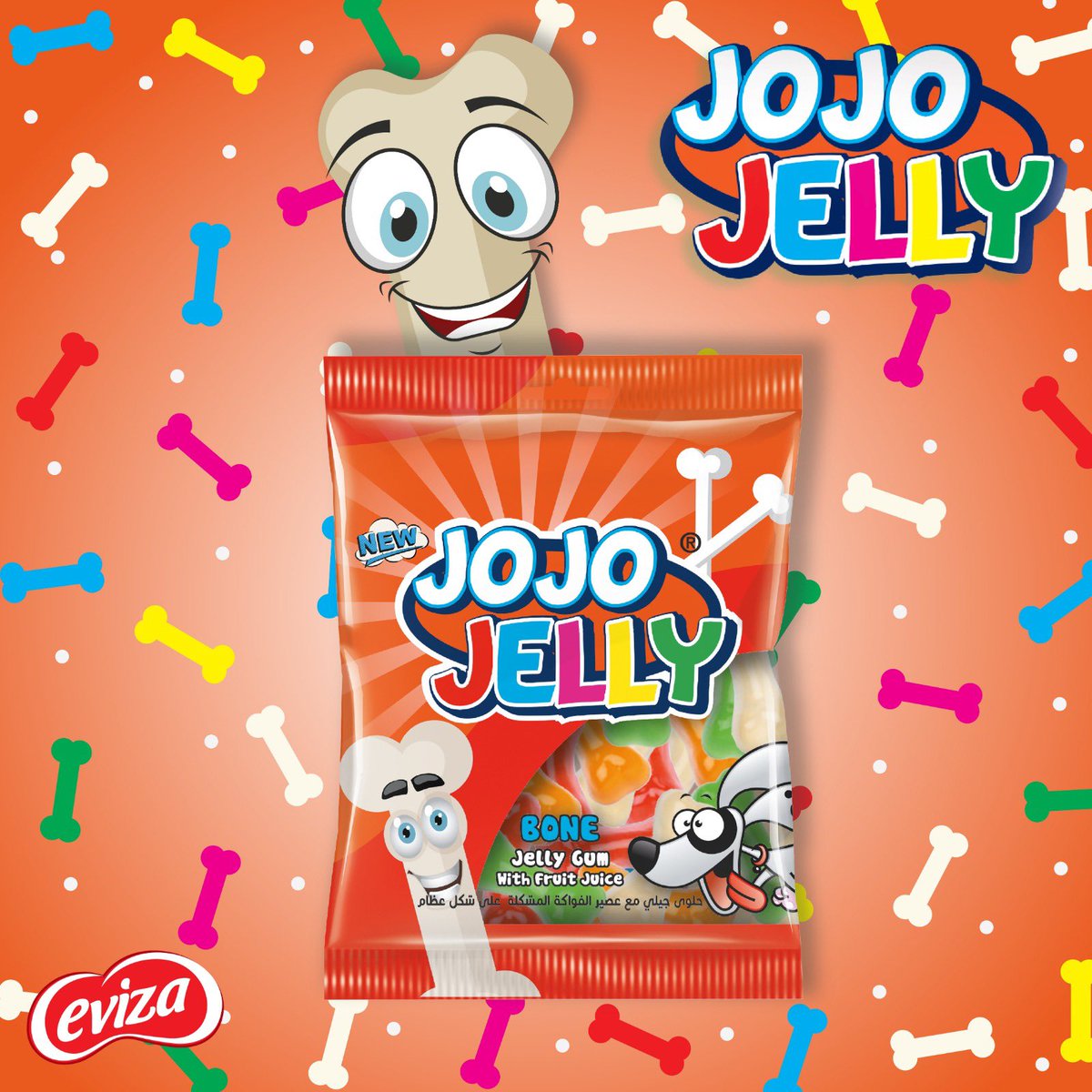 eviza_tr's tweet photo. The Jojo Jelly… 
Enjoy the flavor!
.
#eviza #evizaconfectionery #gummybears #jelly #croissants #confectionery #nueva #bello #emotion #favola #joi #doppo #turkey #enjoy #apple #orange #fruitjuice #raspberrygum #blackberrygum https://t.co/u4xMzfhwcH