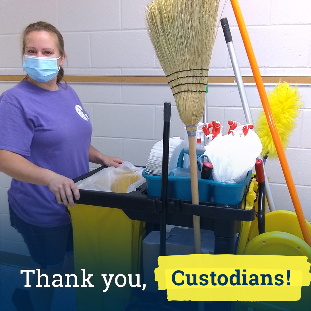 Custodians are the backbone of every school, keeping campuses safe for students and staff of all ages. This year, as the world was introduced to a new virus, our custodial staff had to work even harder to keep schools clean and safe. And they did it all with a smile. #ThankSC