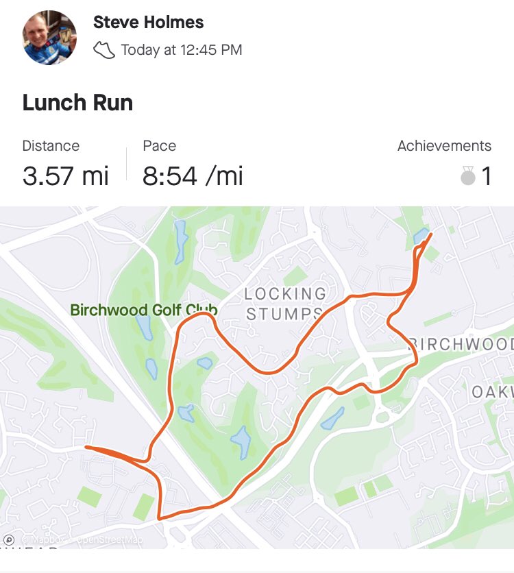 smbholmes's tweet photo. Nice little lunch time run to break up the first day back in the office and penultimate day of the @CSScritcare Great MFT Marcothon Challenge #vivanhs #day30🏃‍♂️🙌🏻🏃🏻❄️ https://t.co/IzCiAil5lH