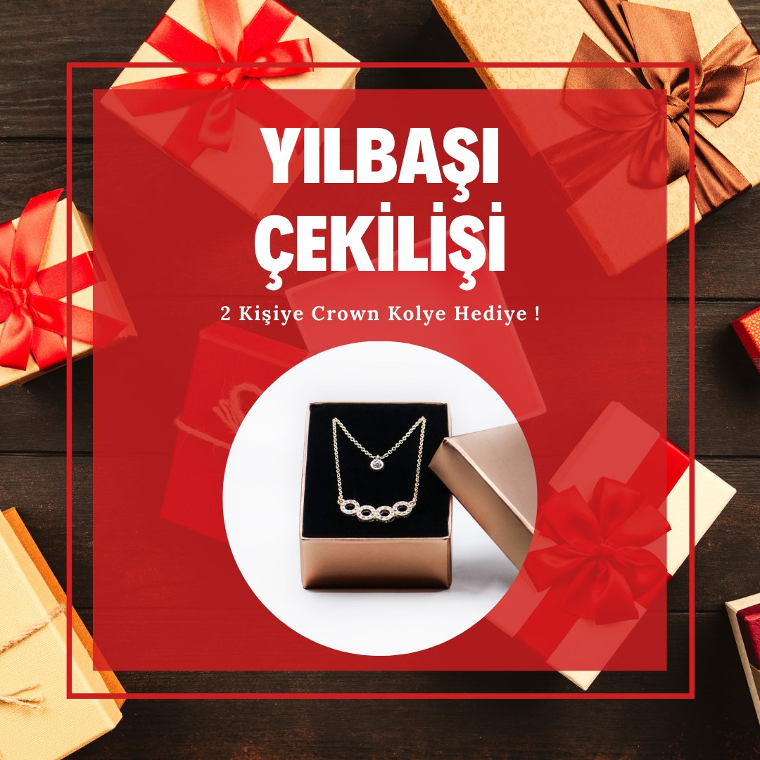colloshootaki's tweet photo. Yılbaşı çekilişimize davetlisiniz! 🎄
2 şanslı takipçimize Crown Kolye hediye ediyoruz! 

Çekilişe katılmak için instagram sayfamızı ziyaret edin 🍀

 #ColloshooTakı #çekiliş #çekilişvar #yılbaşıçekilişi #yılbaşı #yılbaşıhediyesi #yılbaşıçekilişi

https://t.co/311hJVSBvS https://t.co/wFu1HIfz5a