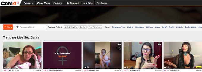 Achievement unlocked: I was 3rd on the trending page for Cam4 last night! Thank you everyone who got<a href="/tag/camgirl"class="tags"><span>#camgirl</span></a>