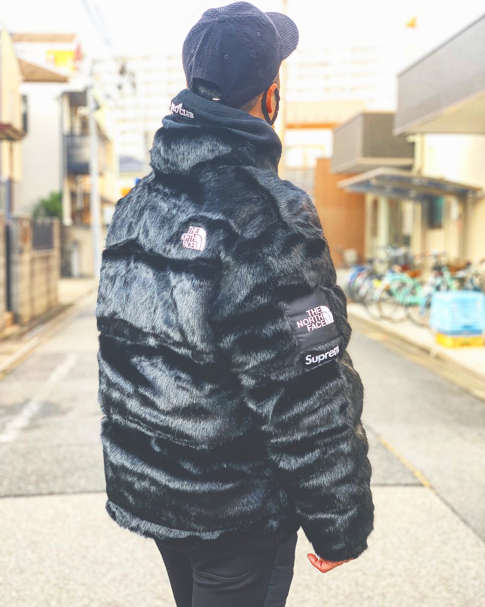 supreme the north face fur nuptse S - ダウンジャケット