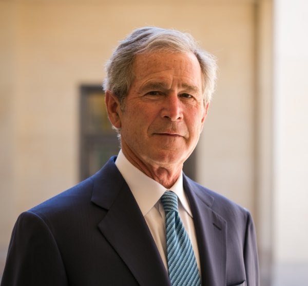 gregkellyusa's tweet photo. George W Bush. Only had that “good ol’ boy stuff” to offer.  Total lack of Accomplishment in LIFE. Not remotely worthy of the Presidency. Yet he COMPLAINED about the 400 HUNDRED THOUSAND DOLLAR YEAR SALARY. TOO LOW for a man of his “caliber”. TRUMP GIVES BACK ALL OF HIS SALARY!! https://t.co/bezKa5WBXH