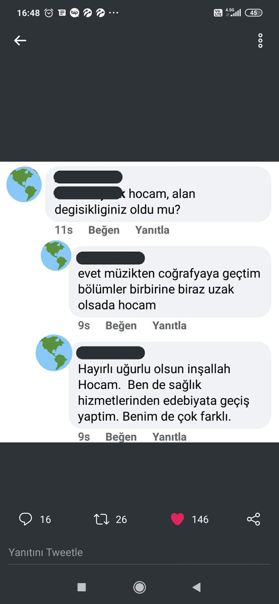 #alandeğişikliğinehayır 
Coğrafyacılar atanamiyor 
Açık yok sözde ama başka bölüm coğrafya öğretmenliğine geçiş yapabiliyor açık oluyor ...
Binlerce coğrafya açığı var ve bunlarda ücretli çalışan var ..
Yazık
<a href="/omerinan06/">Ömer İNAN</a>